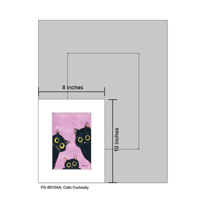 Cats Curiosity, Print (#8810AA)