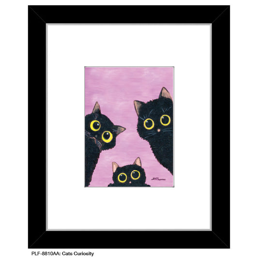 Cats Curiosity, Print (#8810AA)