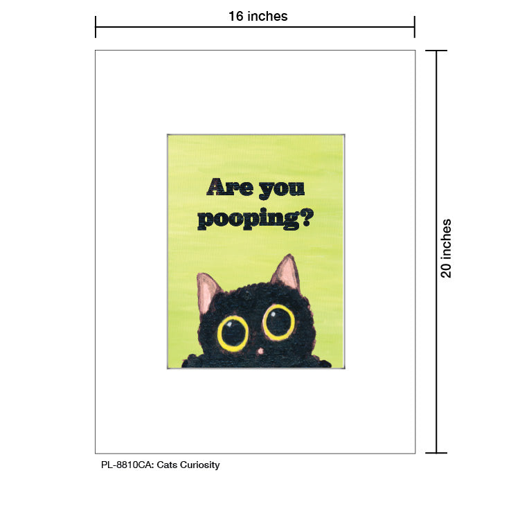 Cats Curiosity, Print (#8810CA)