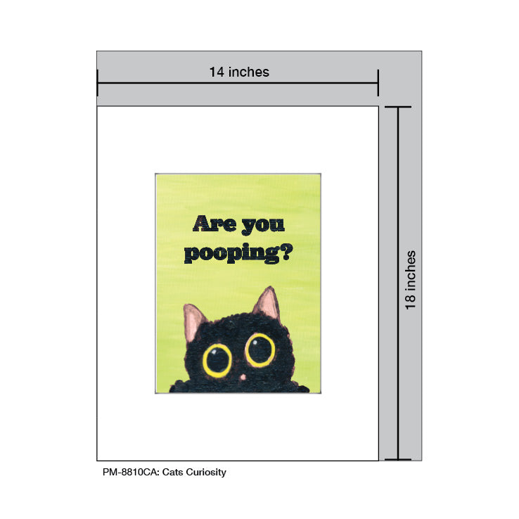Cats Curiosity, Print (#8810CA)