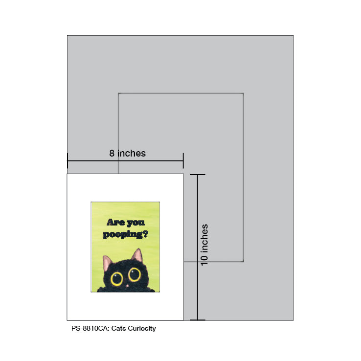 Cats Curiosity, Print (#8810CA)