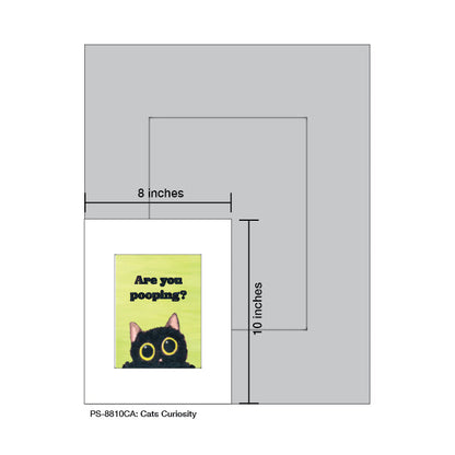 Cats Curiosity, Print (#8810CA)