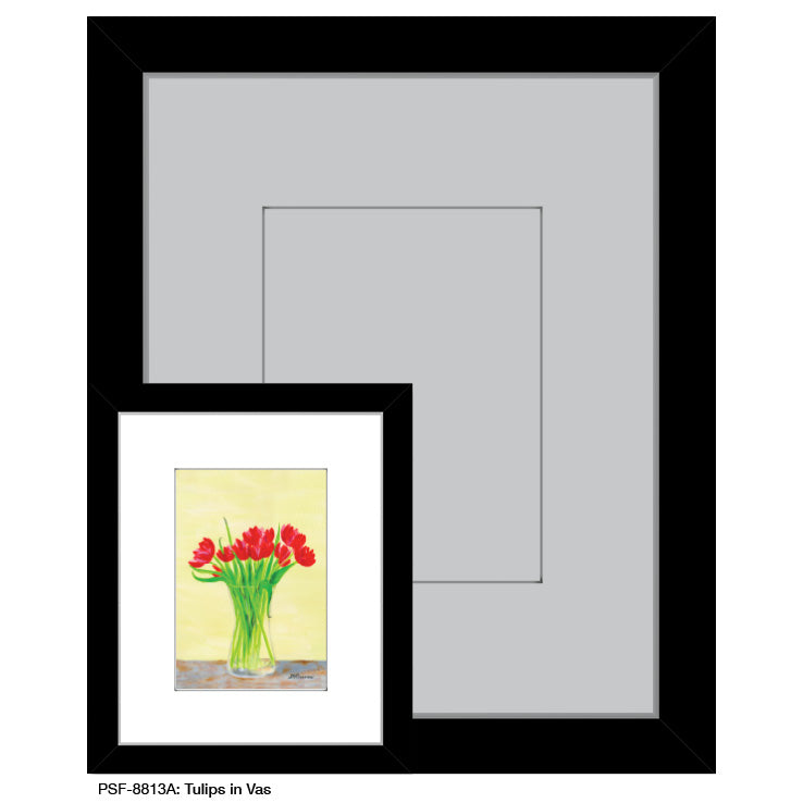 Tulips in Vase, Print (#8813A)