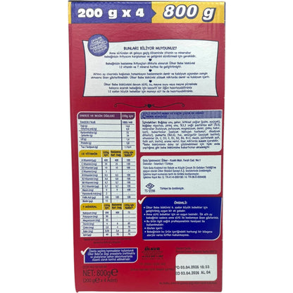 ULker Bebe Biscuits For Babies - 800g Nutritional Baby Snack, Soft and Gentle Treat