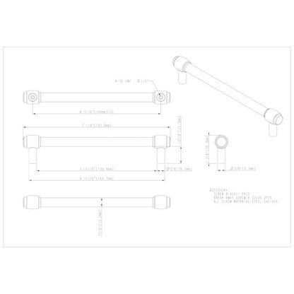 96 mm Center-to-Center Satin Nickel Hayworth Cabinet Bar Pull