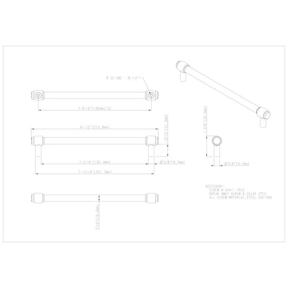 96 mm Center-to-Center Satin Nickel Hayworth Cabinet Bar Pull