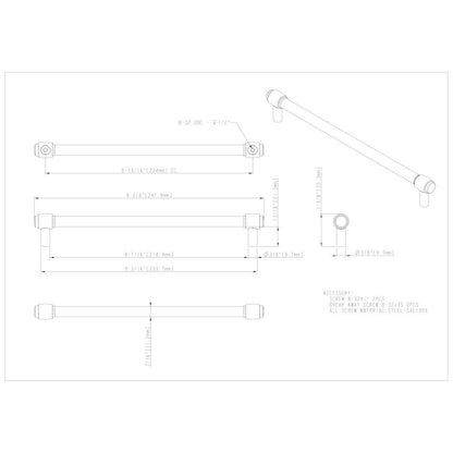 96 mm Center-to-Center Satin Nickel Hayworth Cabinet Bar Pull