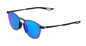 100% Legere Sunglasses - Round - Soft Tact Black - Blue Mirror 60019-00002