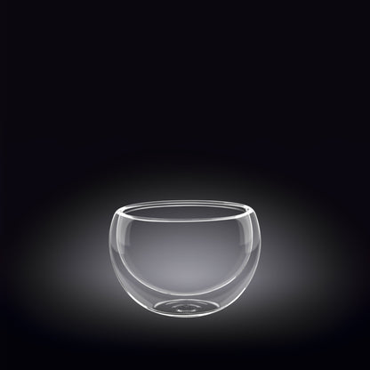 Double-Wall Vacuum Sealed Thermo Glass Bowl 5.4 Fl Oz | 160 Ml | Under $100 | Kitchen + Metal