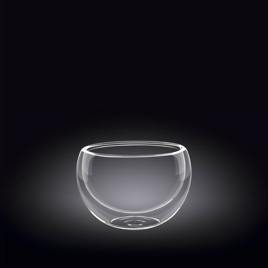 Double-Wall Vacuum Sealed Thermo Glass Bowl 6.8 Fl Oz | 200 Ml | Glassware | Under $100 | Kitchen + Metal