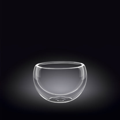Double-Wall Vacuum Sealed Thermo Glass Bowl 8.5 Fl Oz | 250 Ml | Dinnerware | Under $100 | Kitchen + Metal