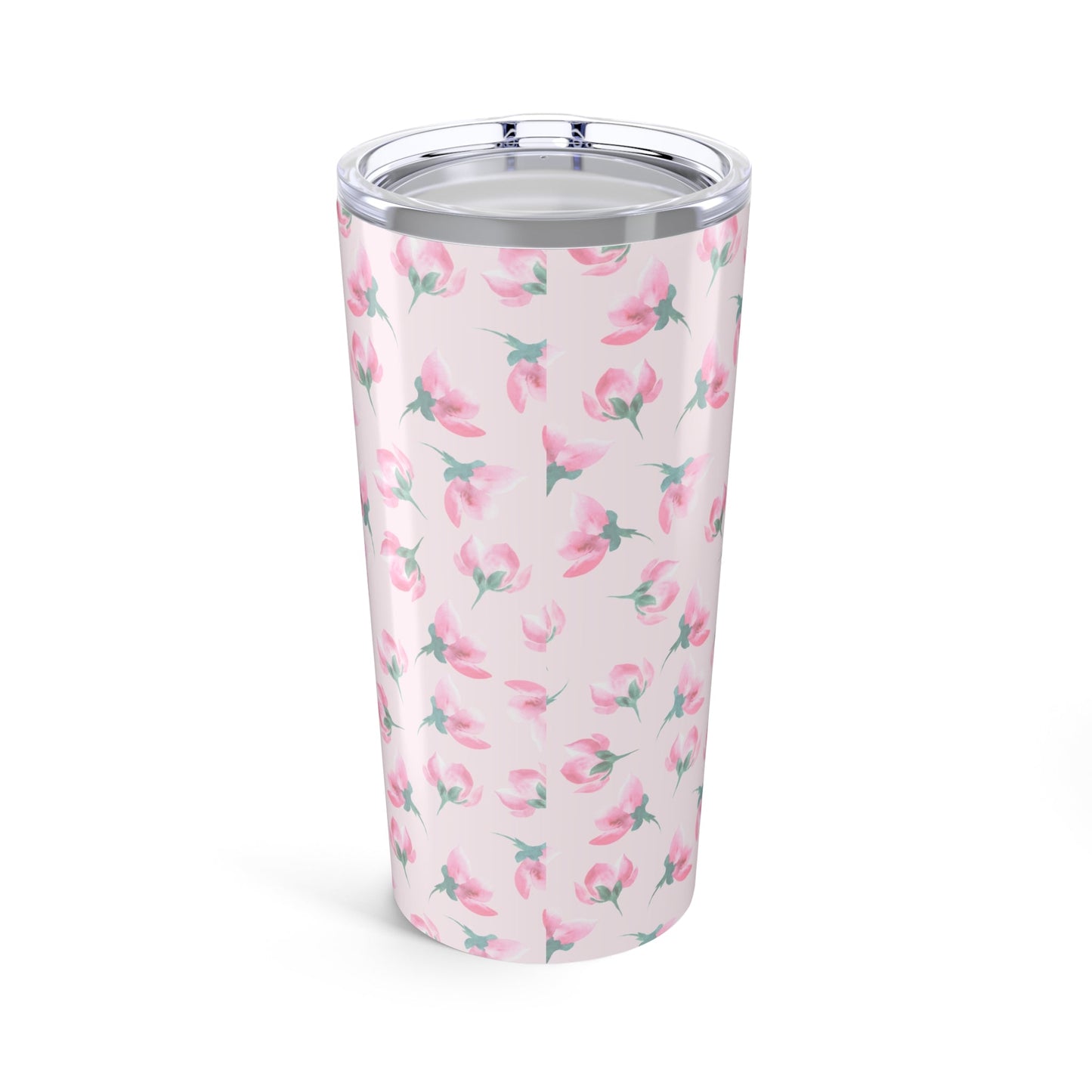 Customizable: Floral Tumblers for Daily Sips, Personalized Travel Mugs, Cute Tumbler Gift, Mother's Day Present, Pink Flower Drinkware