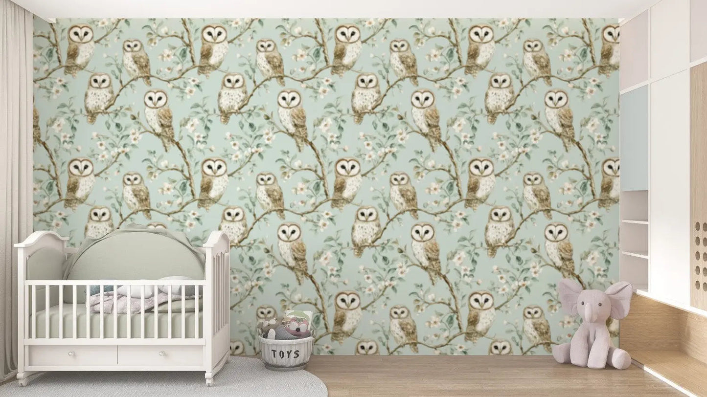 Enchanted Owl Grove Toile