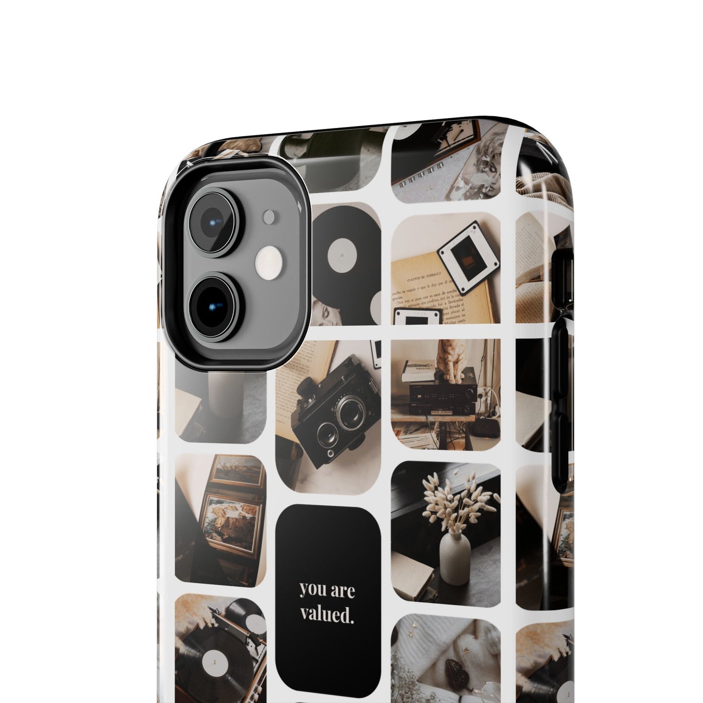 Retro Collage Phone Case - You Are Valued, Durable Protection for Your Device, Thoughtful Gift for Friends & Family, Perfect for Any [...]