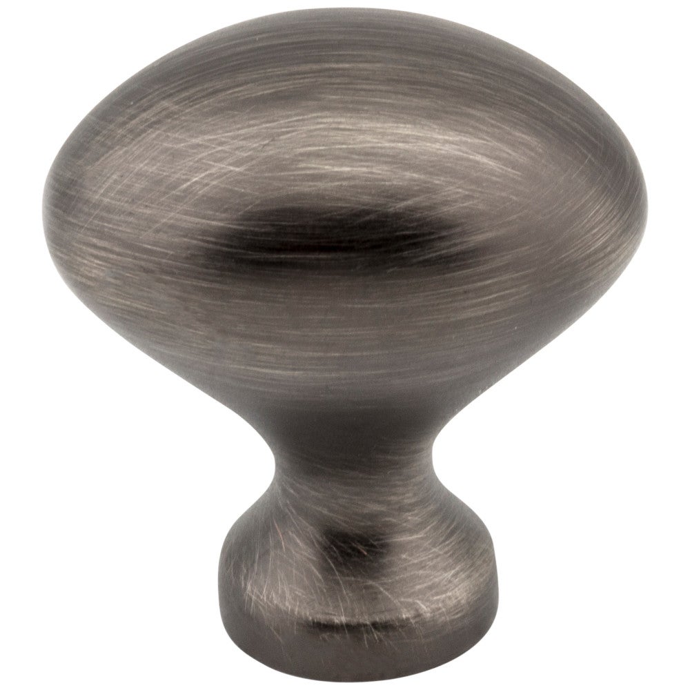 1-1/8" Overall Length Satin Nickel Oval Merryville Cabinet Knob