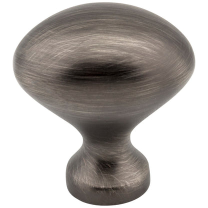 1-1/8" Overall Length Satin Nickel Oval Merryville Cabinet Knob