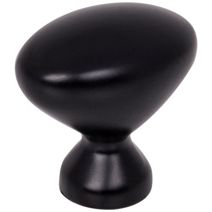 1-1/8" Overall Length Satin Nickel Oval Merryville Cabinet Knob