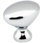 1-1/8" Overall Length Satin Nickel Oval Merryville Cabinet Knob