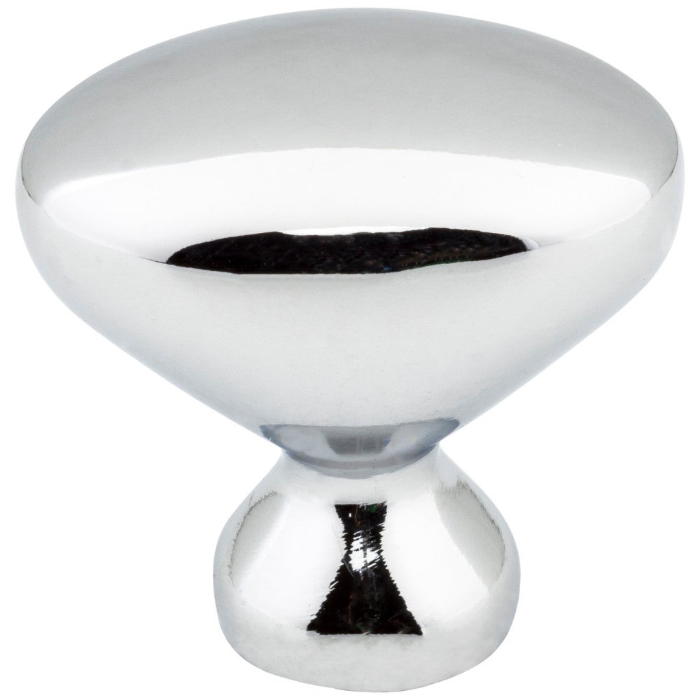 1-1/8" Overall Length Satin Nickel Oval Merryville Cabinet Knob