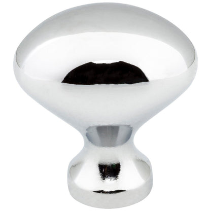 1-1/8" Overall Length Satin Nickel Oval Merryville Cabinet Knob