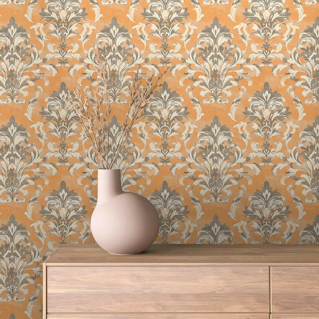 Weathered Siena Damask