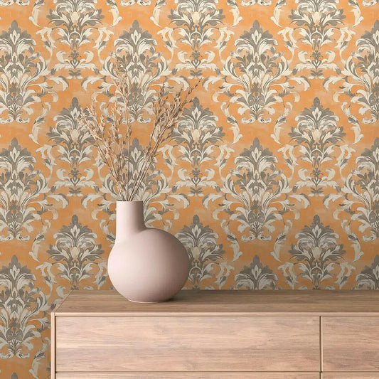 Weathered Siena Damask