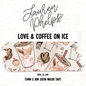 Love & Coffee On Ice 15mm washi