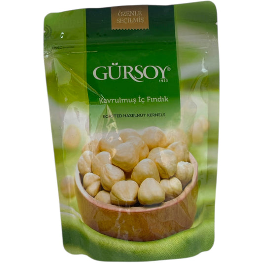 Gursoy 100% Natural Turkish Roasted Hazelnuts - Premium Quality Nut Snack