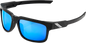 100% Type-S Sunglasses - Black - Blue Mirror 61032-019-75