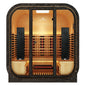 Peak Saunas El Capitan 4-Person Outdoor Full Spectrum Infrared Sauna with XL Medical-Grade Red Light Therapy and Smart WiFi App Control