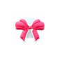 Pink Coquette Bow Straw Topper