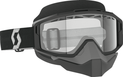 SCOTT Split OTG Snow Goggle - Black/White - Clear 285543-1007043