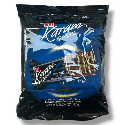 ETI Karama Coated Wafer Snacks - Gourmet Dark Chocolate Treats for Indulgent Cravings