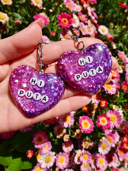 Hi Puta Keychain