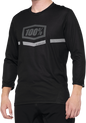 100% Airmatic 3/4 Sleeve Jersey - Black - XL 40018-00003