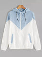 Color Block Hooded Jacket with Elastic Waist (Summer)