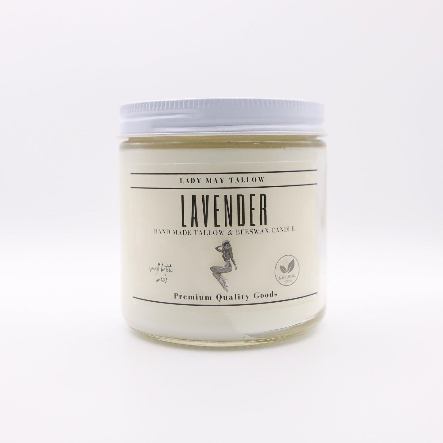 Lavender Tallow & Beeswax Candle