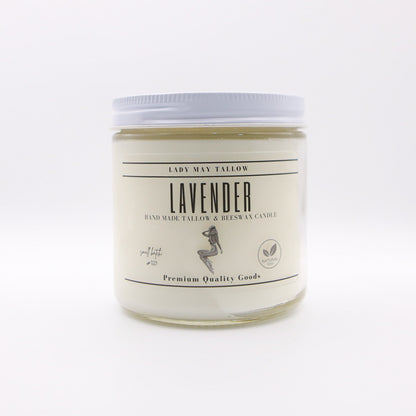 Lavender Tallow & Beeswax Candle