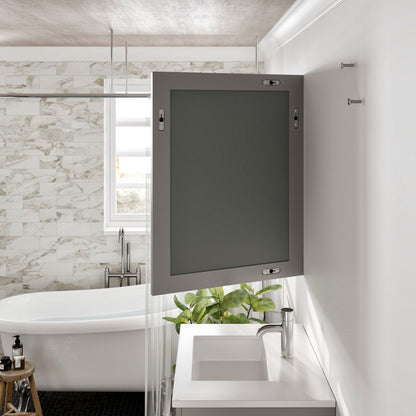 Eviva Aberdeen 72" x 30" Rectangular White Wooden Framed Mirror