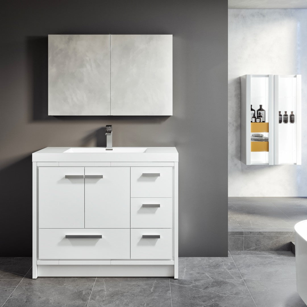 Eviva Lazy Mirror Medicine Cabinet with No Light