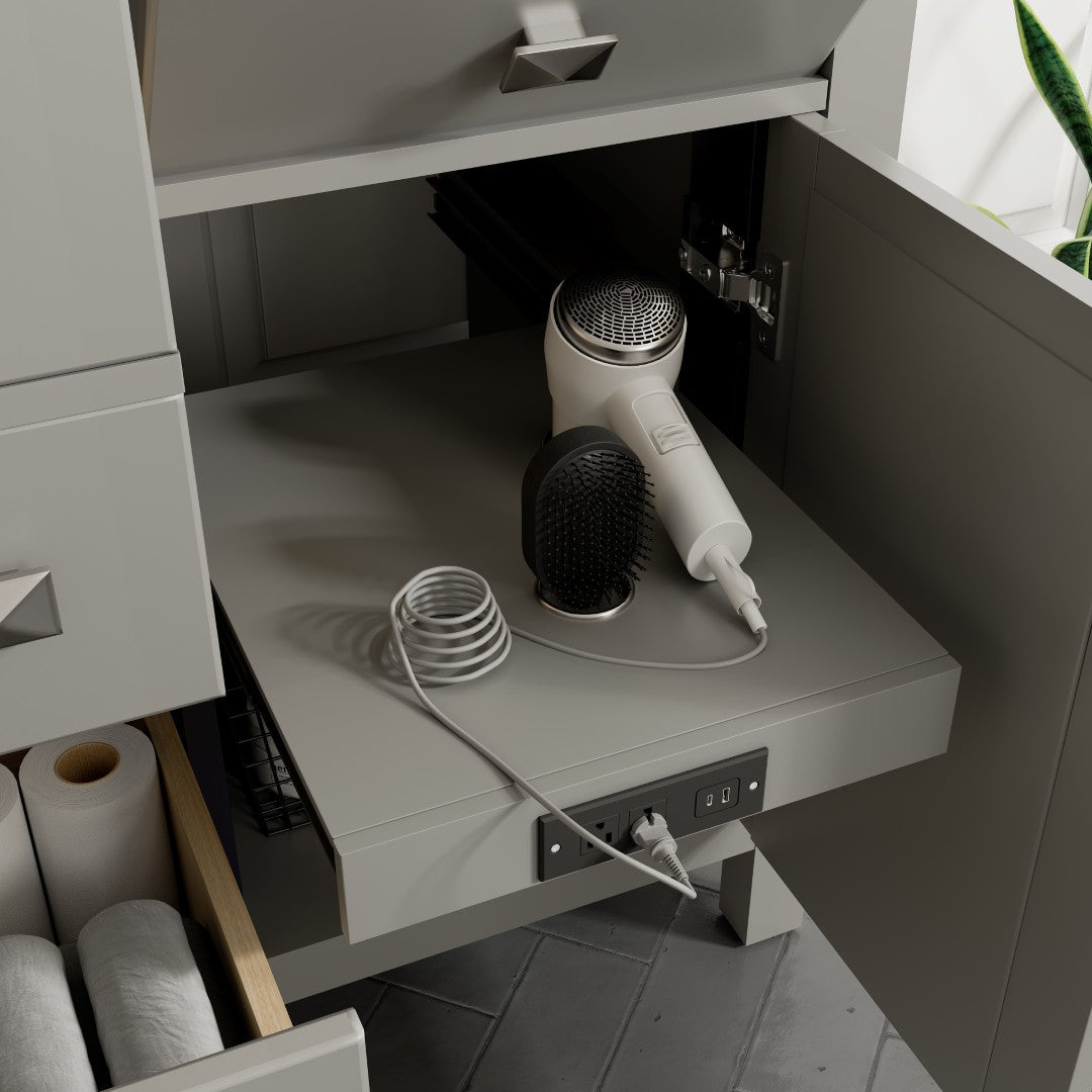 Eviva Artemis Bath Vanity with Engineered Stone Top & Undermount Porcelain Sink (42"-72")