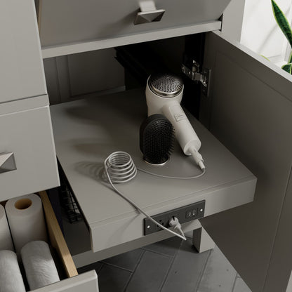 Eviva Artemis Bath Vanity with Engineered Stone Top & Undermount Porcelain Sink (42"-72")