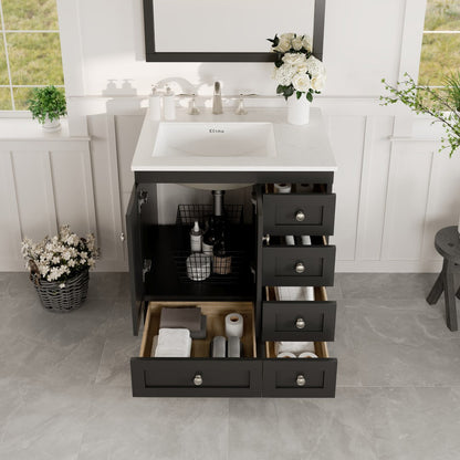 Eviva Acclaim Bath Vanity with Counter Top and Undermount Porcelain Sink (24"-30")