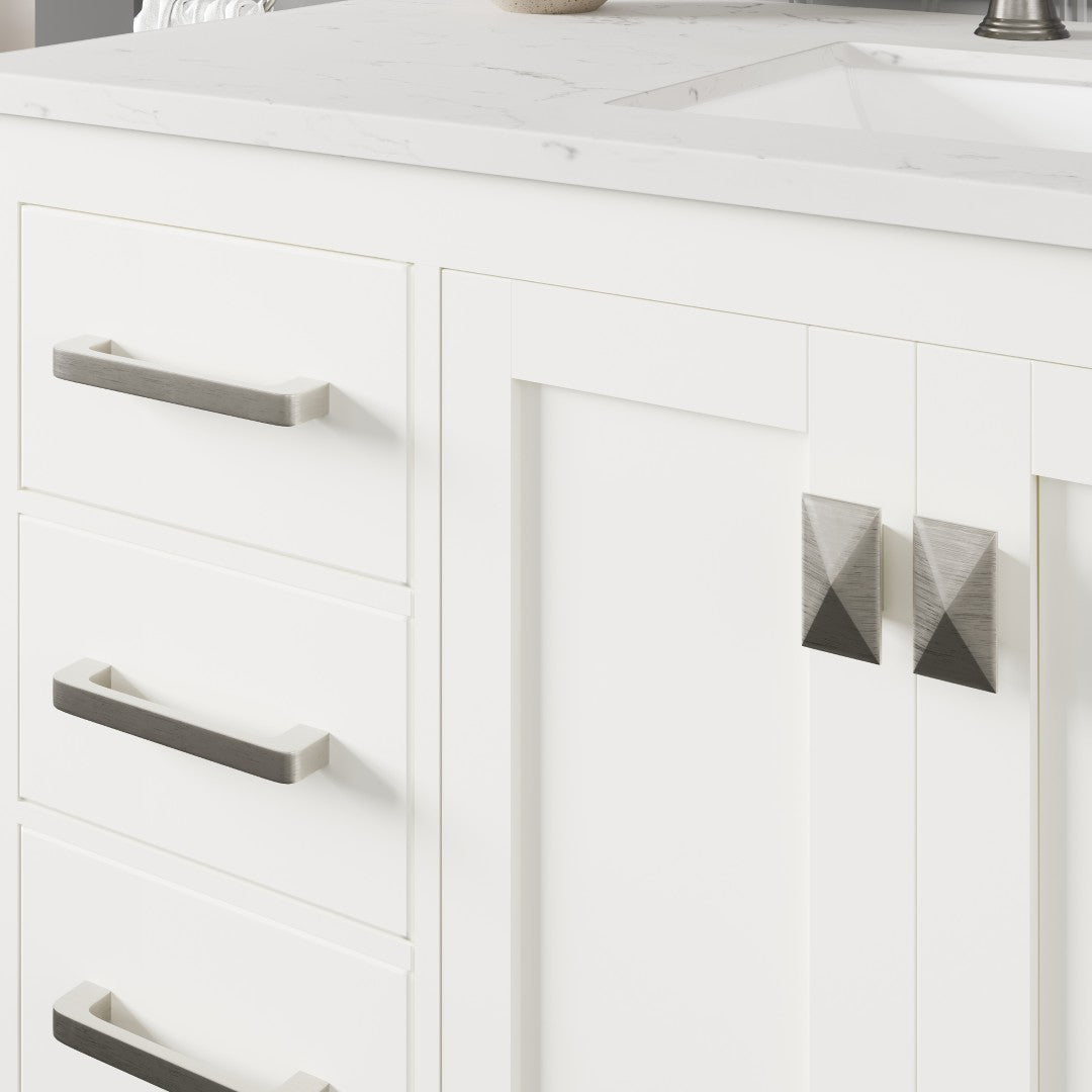Eviva Aberdeen Bath Vanity with Counter Top and Undermount Porcelain Sink (24"-96")