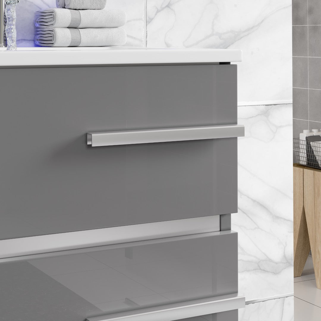 Eviva Deluxe Bath Vanity with Porcelain Top and Integrated Sink (20"-32")