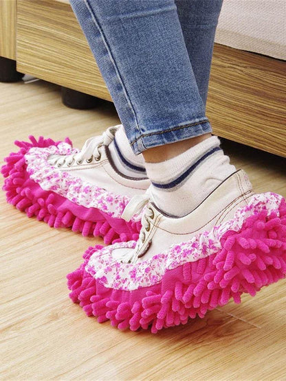 2 Pcs Mop Slippers Dust Cleaning Covers