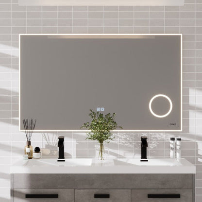 Eviva Illuminate LED Bathroom Mirror – Chrome Aluminum Frame (EVMR550 Series)