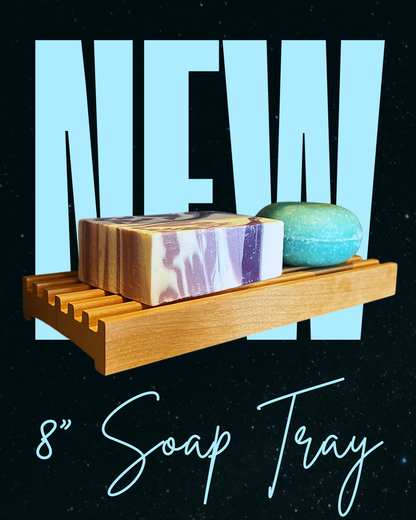 8" Alder Battlement Style Soap Dish