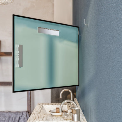 Eviva Black Black Metal Framed Mirror