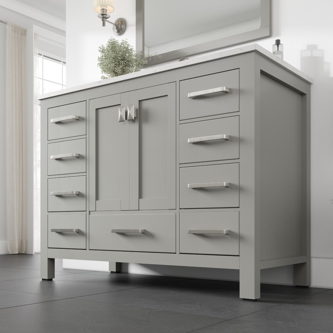 Eviva Aberdeen Bath Vanity with Counter Top and Undermount Porcelain Sink (24"-96")